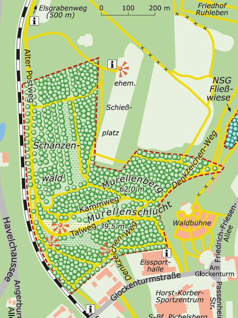 Karte des NSG (Bild: SenUMVK)