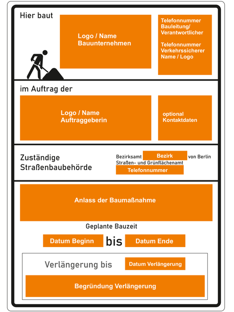 Muster Baustellenschild (Bild: SenMVKU)
