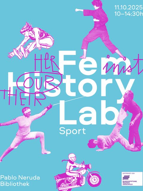 Pink eingfärbte Fotos von Frauen beim Sport