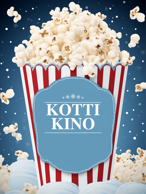 Illustration von einer gefüllten Popcorntüte