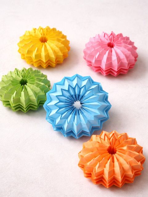 Dekorative Papierlampions