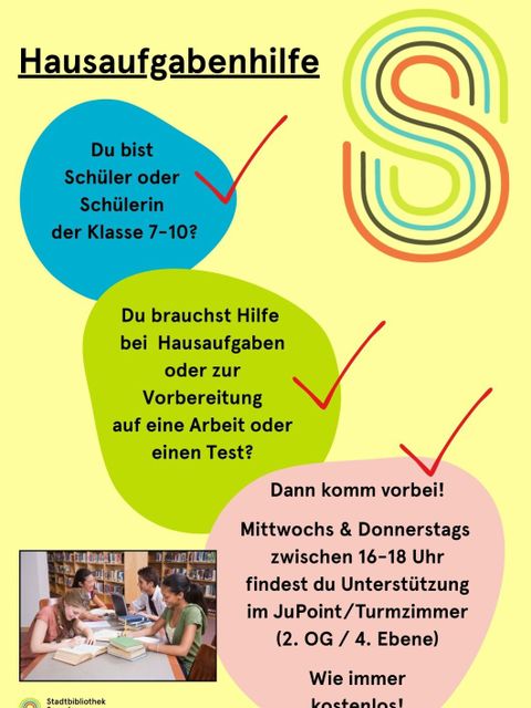 Hausaufgabenhilfe Klasse 7 bis 10