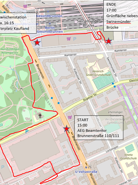 Route Kiezspaziergang Gothe Wandel ohne Handel