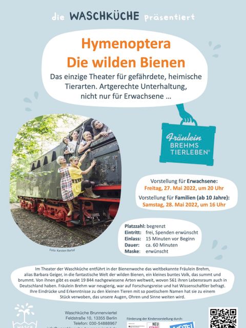 Tiertheaterplakat Die wilden Bienen