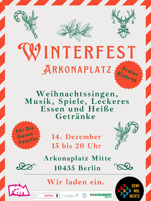 Einladung - Winterfest Arkonaplatz - 14.12.2024