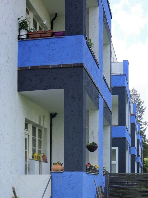 Hausfassaden aufgehellt