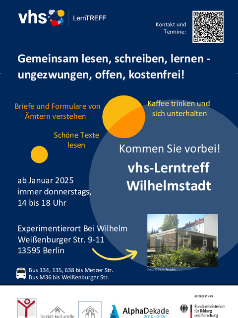 Gemeinsam lesen und schreiben (verbessern) - ungezwungen, offen, kostenfrei! Briefe von Ämtern verstehen Schöne Texte lesen Kaffee trinken und sich unterhalten (Flyer (Hochformat))