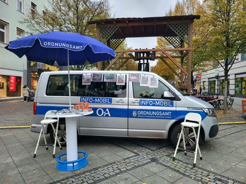 Das Infomobil des Ordnungsamtes.