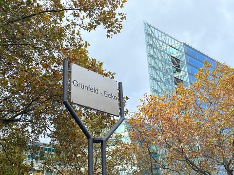 Umbenennung Grünfeld-Ecke - Tafel