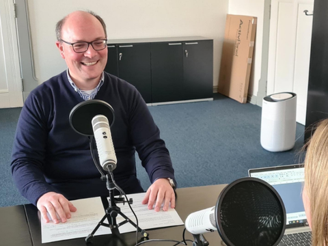 Arne Herz beim Podcast