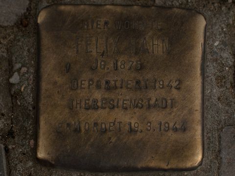 Stolperstein Felix Hahn