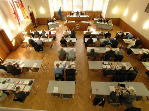 BVV-Saal im Rathaus Charlottenburg, Foto: BVV