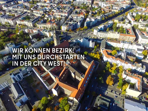 Creative Work Rathaus Charlottenburg Vogelperspektive