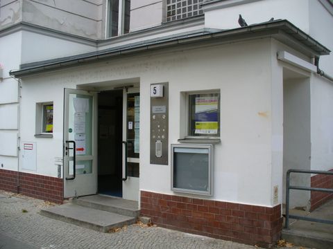Der frühere Hauseingang zum Pangea-Haus.