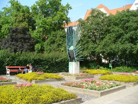 Bundesplatz, Südspitze mit Phönix, 9.7.2006