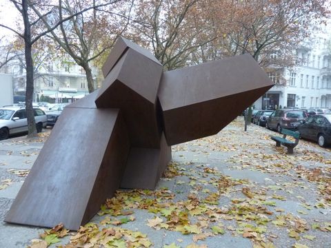 Stahlskulptur: Ikarus, 23.11.2011