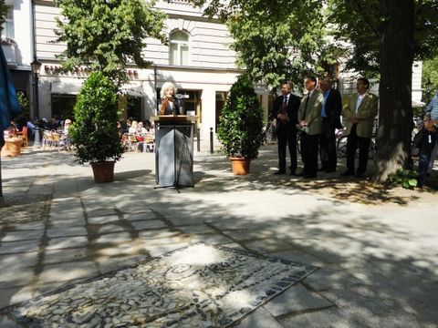 Eröffnung des neu gestalteten George-Grosz-Platzes am 6.7.2010, Foto: AR