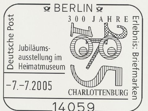 Sonderpoststempel "300 Jahre Charlottenburg"