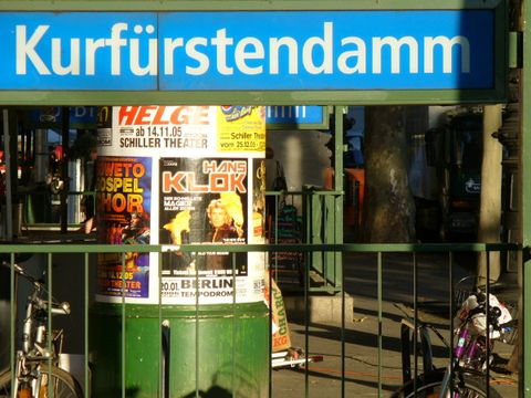 U-Bahn-Eingang Kurfürstendamm, 28.10.2005