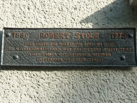 Gedenktafel für Robert Stolz, 10.5.2011, Foto: KHMM