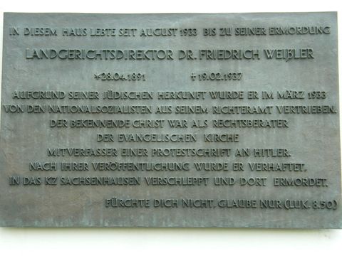 Gedenktafel für Friedrich Weißler (Bild: Hupka)
