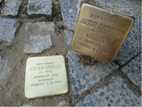 Stolperstein Arthur Barasch (Bild: Stolpersteine-Initiative CW, Hupka)
