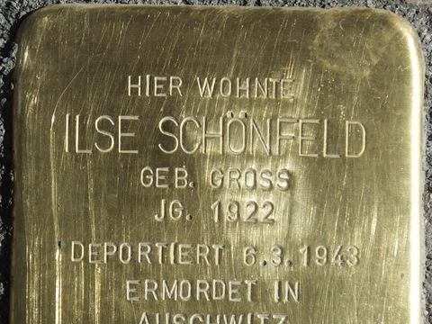 Stolperstein Ilse Schönfeld (Bild: Stolpersteine-Initiative CW, Hupka)