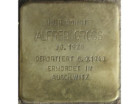 Stolperstein Alfred Gross (Bild: Stolpersteine-Initiative CW, Hupka)
