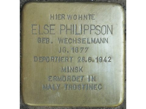 Stolperstein Else Philippson (Bild: Stolpersteine-Initiative CW, Hupka)