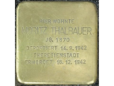 Stolperstein Moritz Thalbauer (Bild: Stolpersteine-Initiative CW, Hupka)