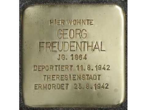 Stolperstein Georg Freudenthal (Bild: Stolpersteine-Initiative CW, Hupka)