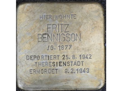 Stolperstein Fritz Bennigson (Bild: Stolpersteine-Initiative CW, Hupka)