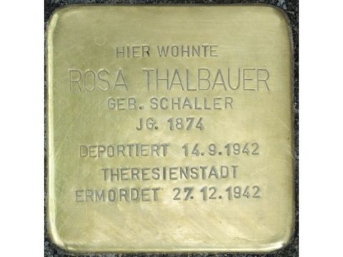Stolperstein Rosa Thalbauer (Bild: Stolpersteine-Initiative CW, Hupka)
