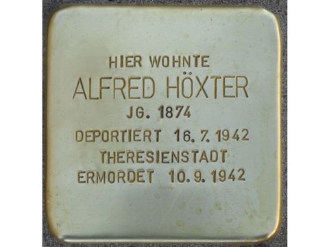 Stolperstein Alfred Höxter (Bild: Stolpersteine-Initiative CW, Hupka)