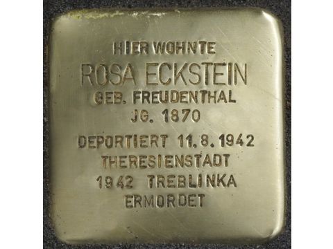 Stolperstein Rosa Eckstein (Bild: Stolpersteine-Initiative CW, Hupka)