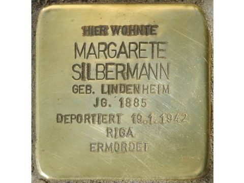 Stolperstein Margarete Silbermann (Bild: Stolpersteine-Initiative CW, Hupka)
