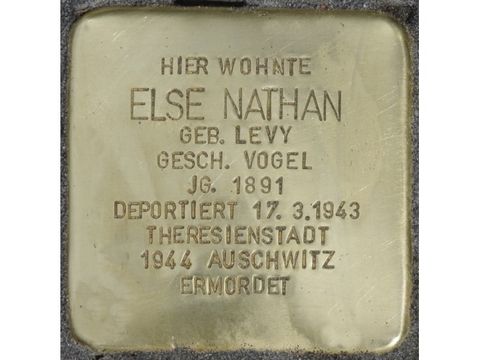 Stolperstein Else Nathan (Bild: Stolpersteine-Initiative CW, Hupka)