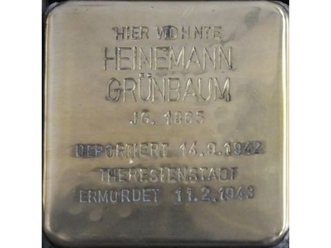Stolperstein Heinemann Grünbaum (Bild: Stolpersteine-Initiative CW, Hupka)