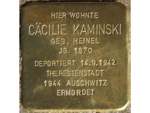 Stolperstein Cäcilie Kaminski