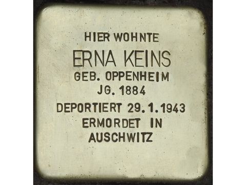 Stolperstein Erna Keins (Bild: Stolpersteine-Initiative CW, Hupka)