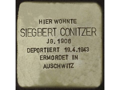 Stolperstein Siegbert Conitzer (Bild: Stolpersteine-Initiative CW, Hupka)