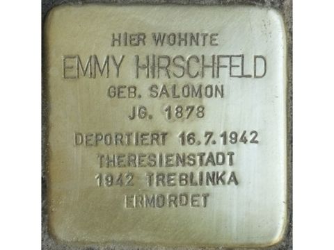 Stolperstein Emmy Hirschfeld (Bild: Stolpersteine-Initiative CW, Hupka)