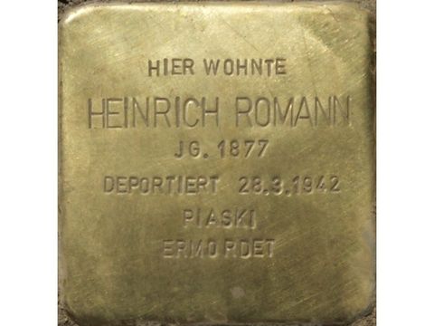 Stolperstein Heinrich Romann (Bild: Stolpersteine-Initiative CW, Hupka)