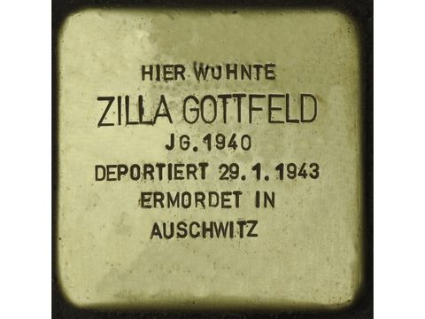 Stolperstein Zilla Gottfeld (Bild: Stolpersteine-Initiative CW, Hupka)