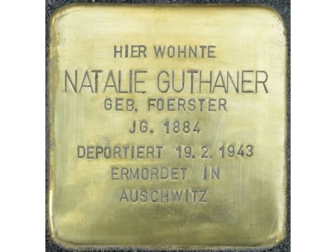 Stolperstein Natalie Guthaner (Bild: Stolpersteine-Initiative CW, Hupka)