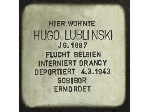 Stolperstein Hugo Lublinski (Bild: Stolpersteine-Initiative CW, Hupka)