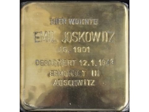 Stolperstein Emil Joskowitz (Bild: Stolpersteine-Initiative CW, Hupka)