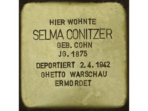 Stolperstein Selma Conitzer (Bild: Stolpersteine-Initiative CW, Hupka)
