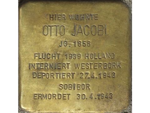 Stolperstein Otto Jacobi (Bild: Stolpersteine-Initiative CW, Hupka)