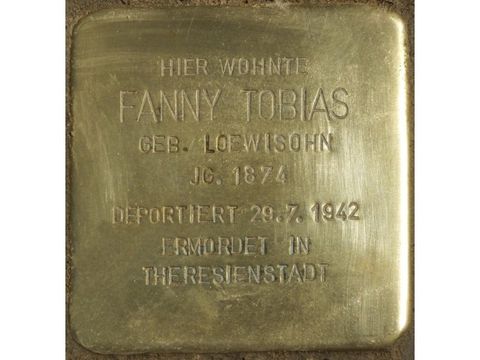 Stolperstein Fanny Tobias (Bild: Stolpersteine-Initiative CW, Hupka)
